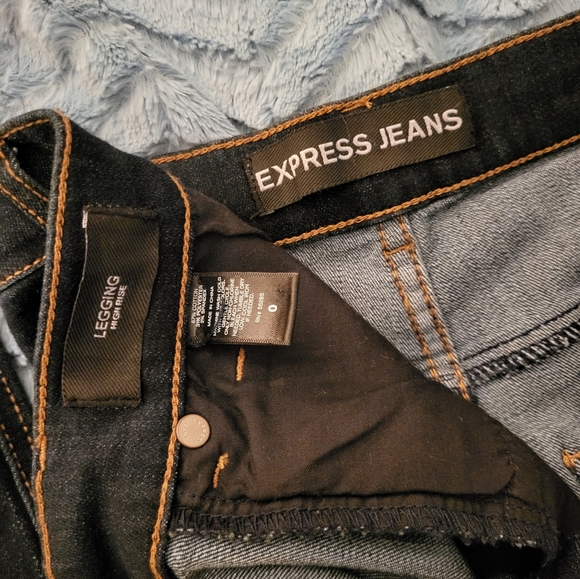 Express high rise jeans size 0 - Picture 3 of 4